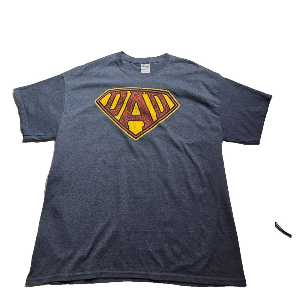Hero Dad shirt Super Dude Family Fathers Dad Sz XL 29" X 22.5"